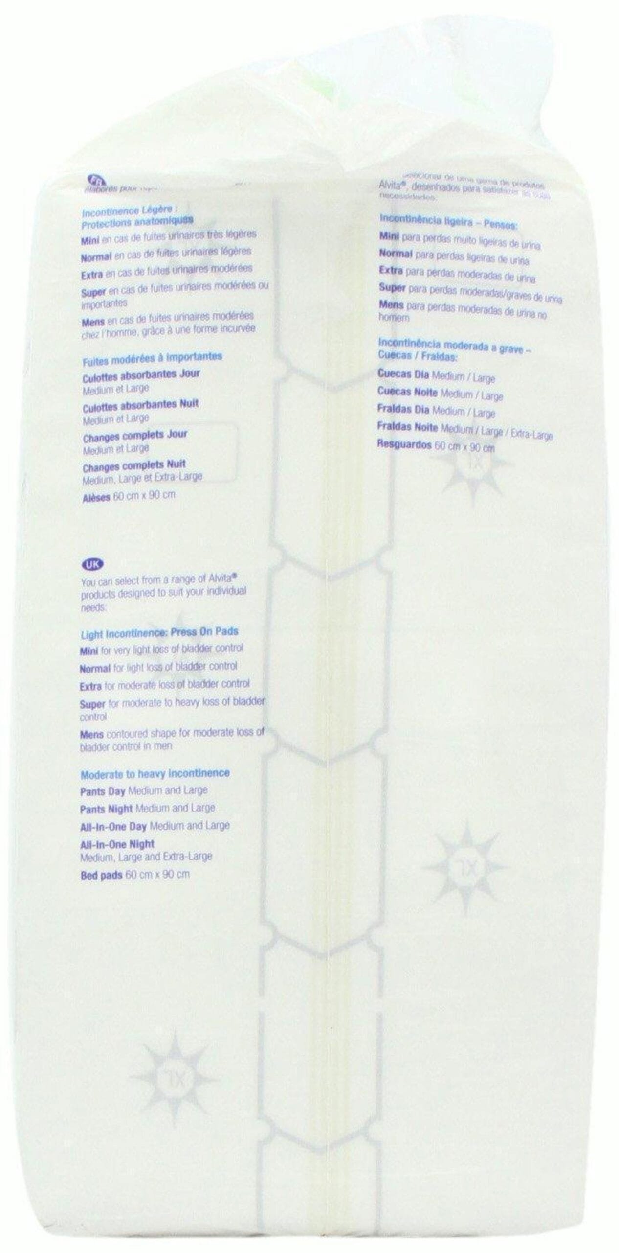 Alvita Incontinence All in One Extra Large Night Pants Pack of 20 - Image 3