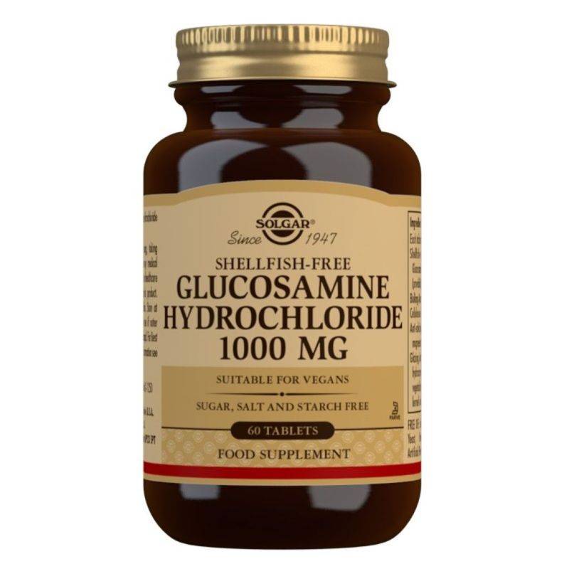 Solgar Glucosamine Hydrochloride 1000 mg Tablets Pack of 60 Joint and Cartillage Support Extra Strength Formula Vegan 1 Solgar Glucosamine Hydrochloride 1000 mg Tablets Pack of 60 Joint and Cartillage Support Extra Strength Formula Vegan