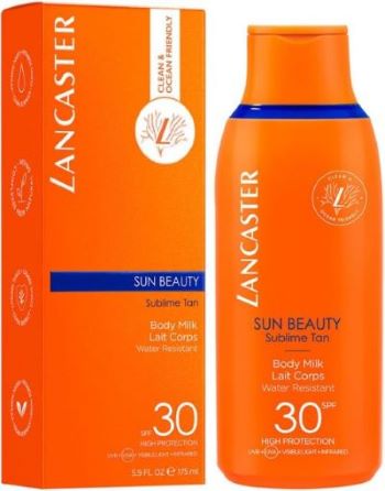 Lancaster Sun Beauty Body Milk SPF30 175ml 1 Lancaster Sun Beauty Body Milk SPF30 175ml