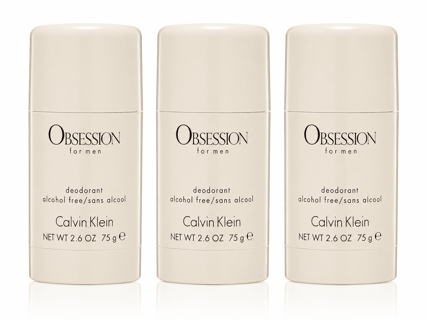 Calvin Klein Obsession For Men Deodorant Stick 75g x 3 Triple Pack 1 Calvin Klein Obsession For Men Deodorant Stick 75g x 3 Triple Pack